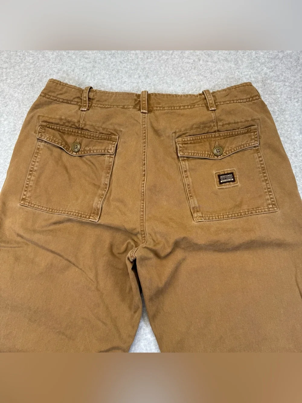 Vintage Y2K Abercrombie & Fitch Chino Pants in Caramel Brown 36x30